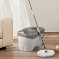 Foot-operated rotating mop and bucket set, 360° rotating floor cleaning system