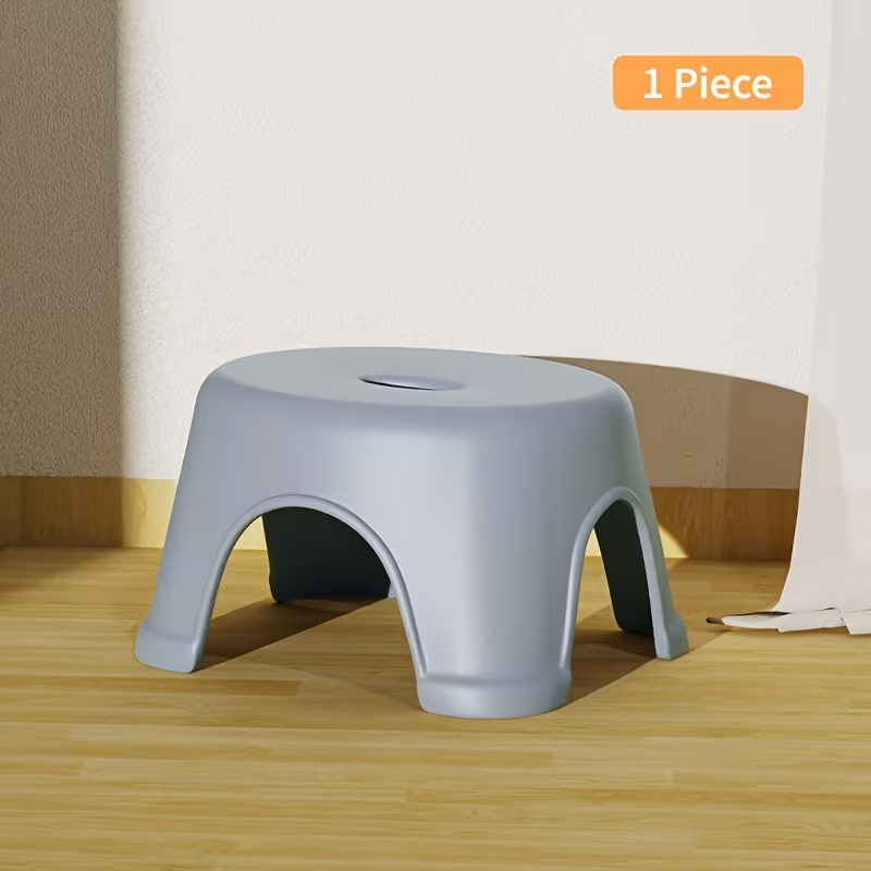 Thickened, stackable, sturdy and durable stylish non-slip footstool