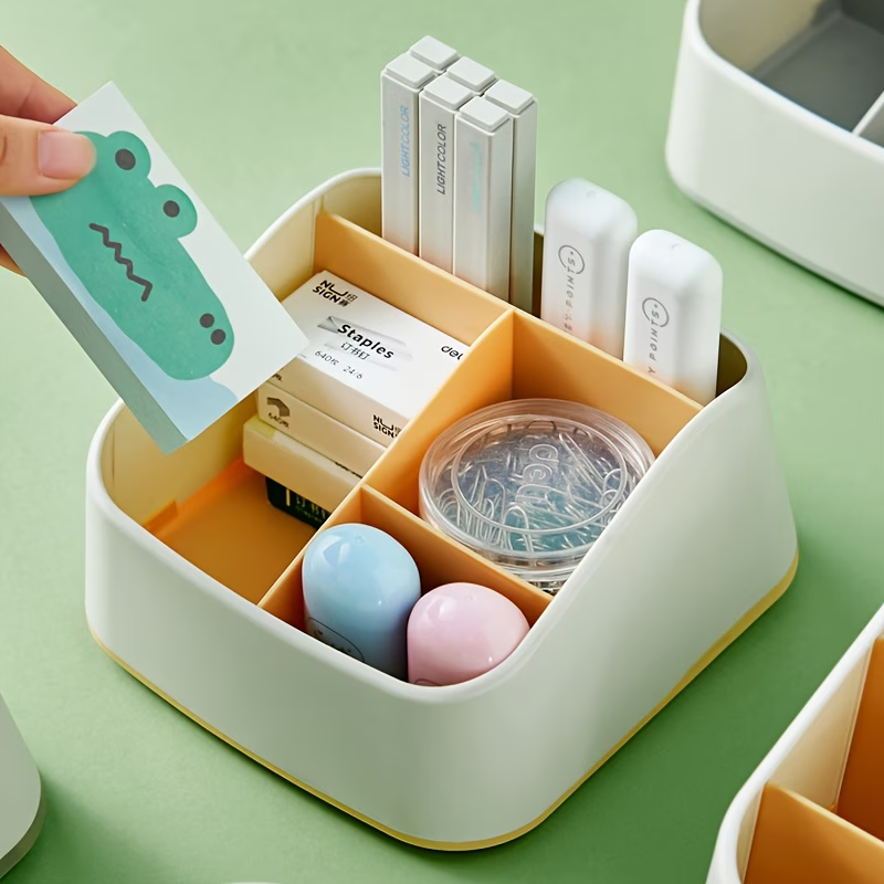 Desktop storage box, key and remote control organizer