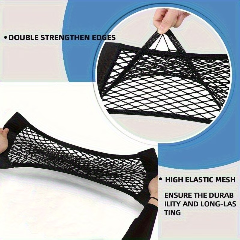 Adhesive wall-mounted storage mesh bags. No drilling required.
