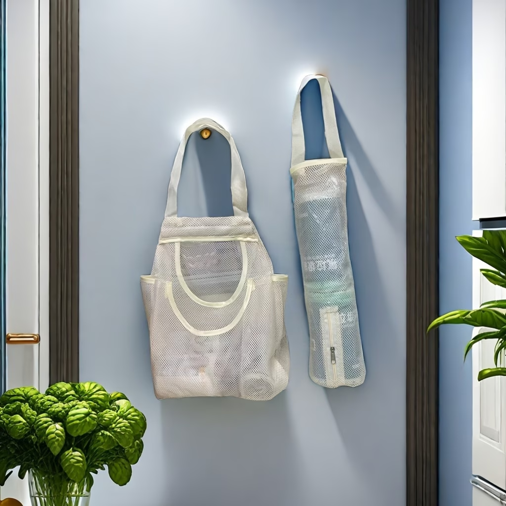 1 set (2 pieces), hanging storage bags, multi-functional hanging organizer.