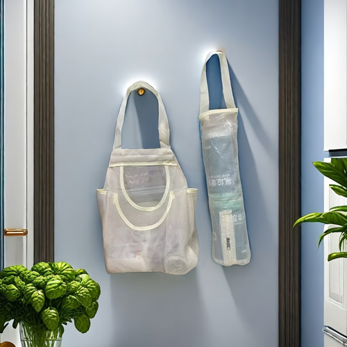 1 set (2 pieces), hanging storage bags, multi-functional hanging organizer.