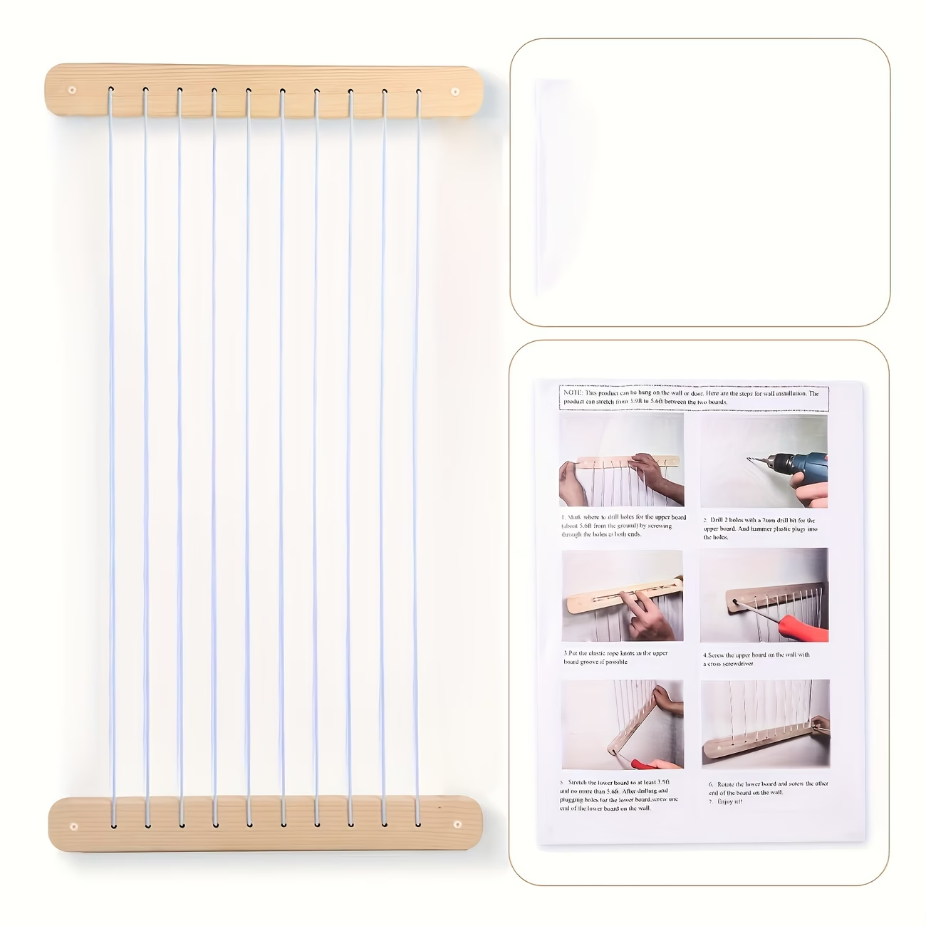 Wooden plush toy storage hammock and wall mesh