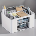 One desktop drawer storage box, two drawer multi-compartment storage racks