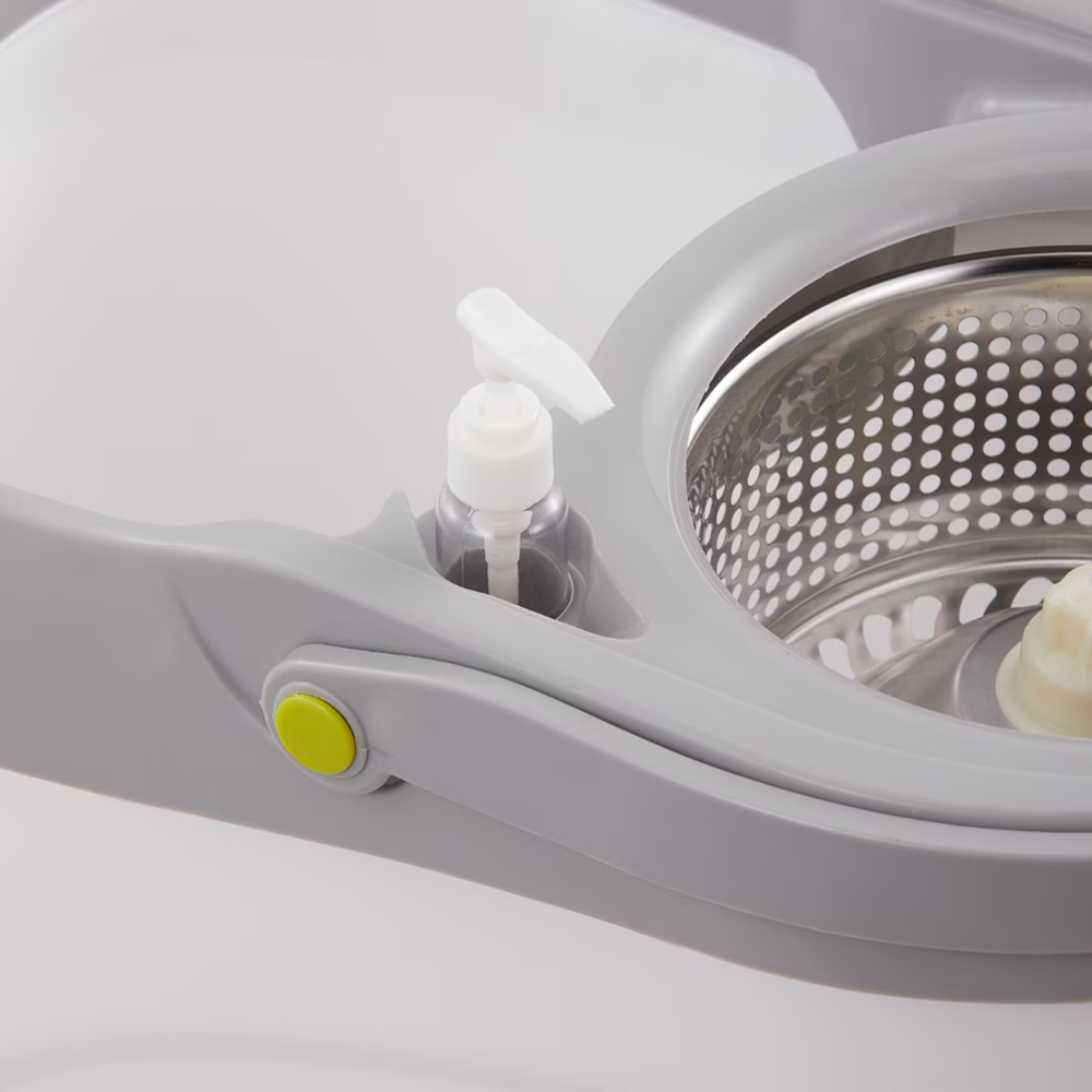 Foot-operated rotating mop and bucket set, 360° rotating floor cleaning system