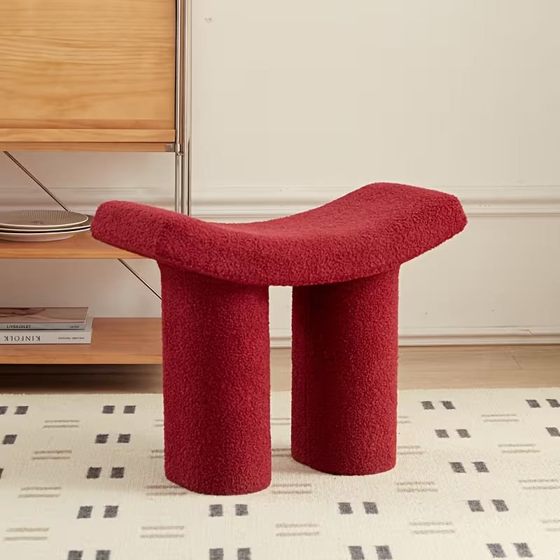 Nordic style plastic creative low stool for living room