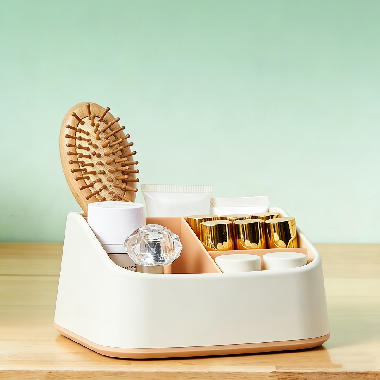 Desktop storage box, key and remote control organizer