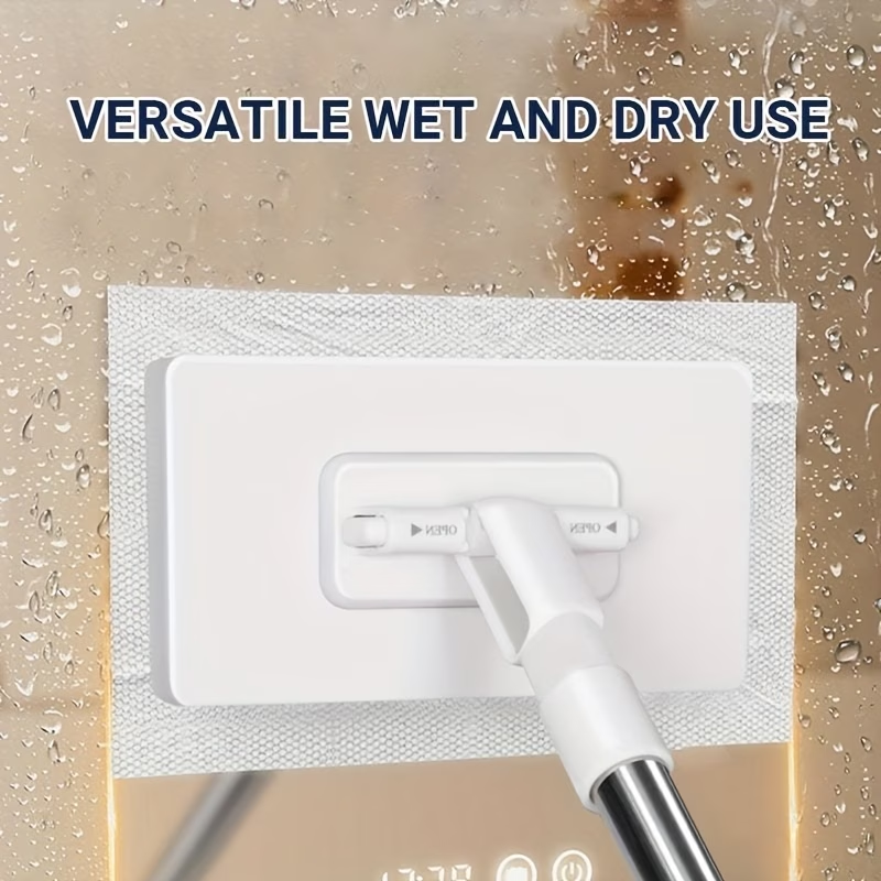 7-piece set (1 mop and 6 random cleaning cloths) hands-free mop, suitable for both wet and dry use.