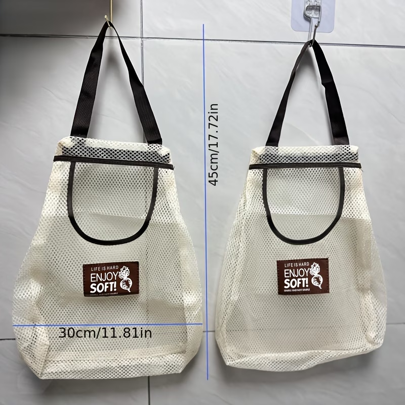 1 large multi-functional mesh storage bag