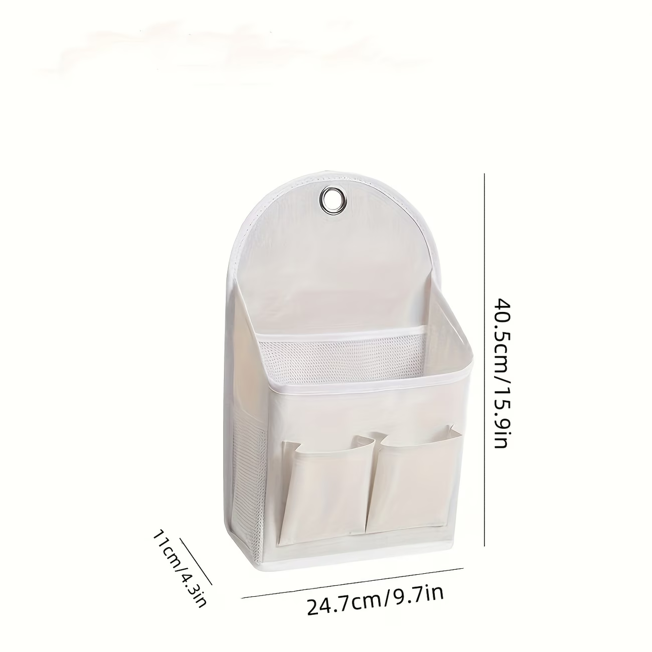 One side mesh pocket, double pocket storage bag, wall-mounted storage bag