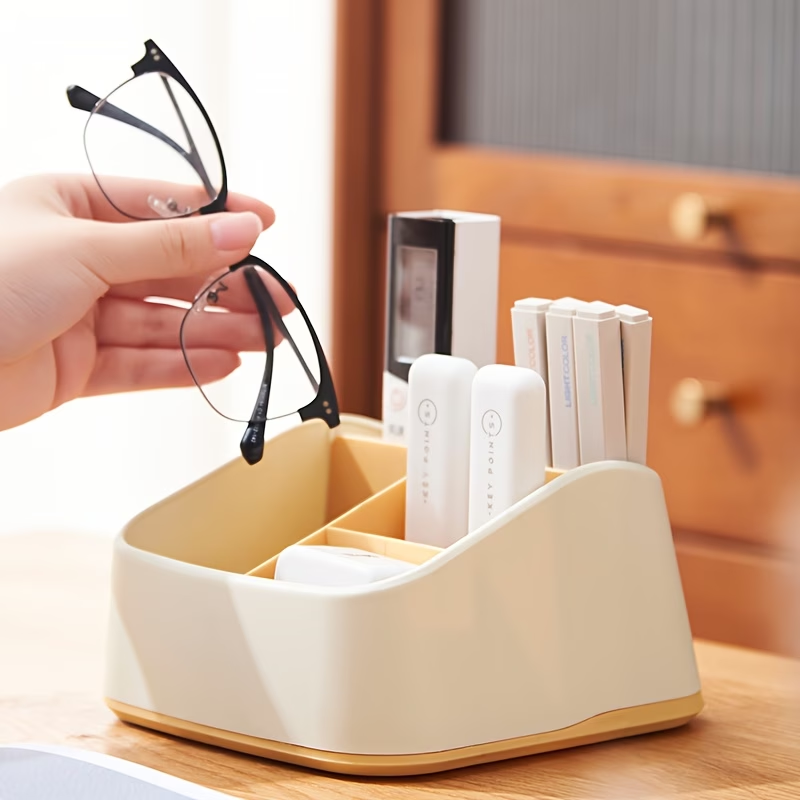 Desktop storage box, key and remote control organizer