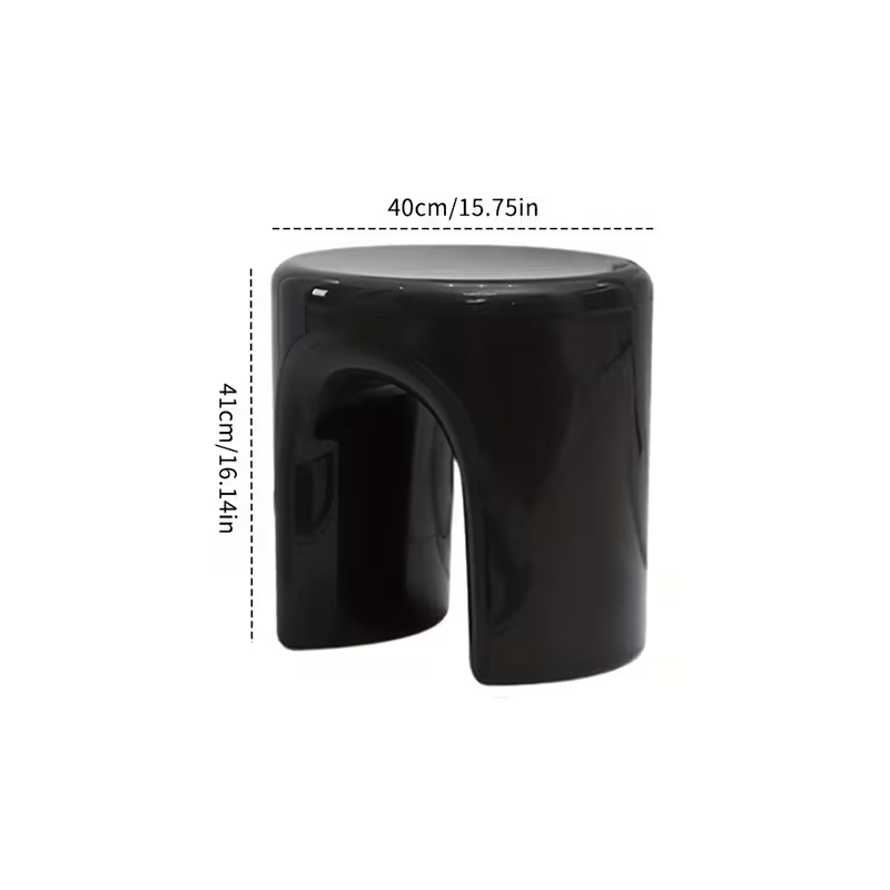 Classic Nordic style round shoe changing stool