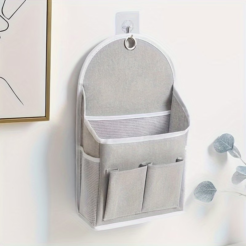 One side mesh pocket, double pocket storage bag, wall-mounted storage bag