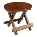 A portable folding round stool, shoe stool, lounge stool, bamboo stool