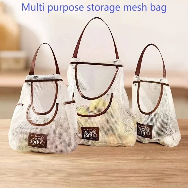 1 large multi-functional mesh storage bag