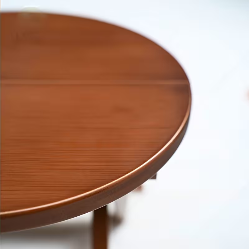 A portable folding round stool, shoe stool, lounge stool, bamboo stool
