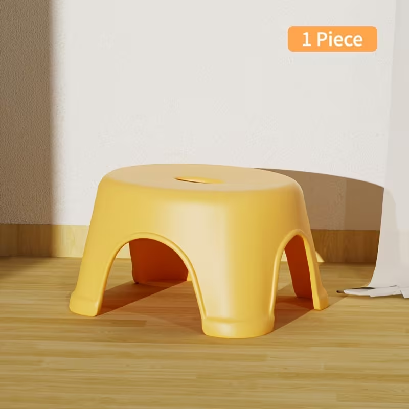 Thickened, stackable, sturdy and durable stylish non-slip footstool