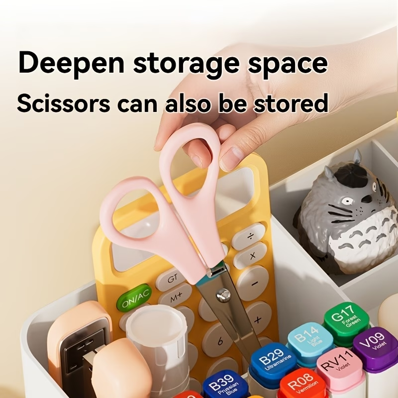 1 Desktop Organizer/Pencil Box - with 6 compartments/2 drawers on the right side