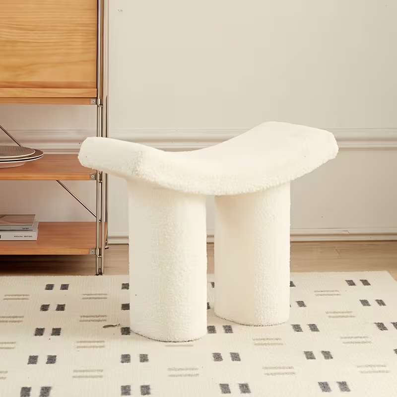 Nordic style plastic creative low stool for living room