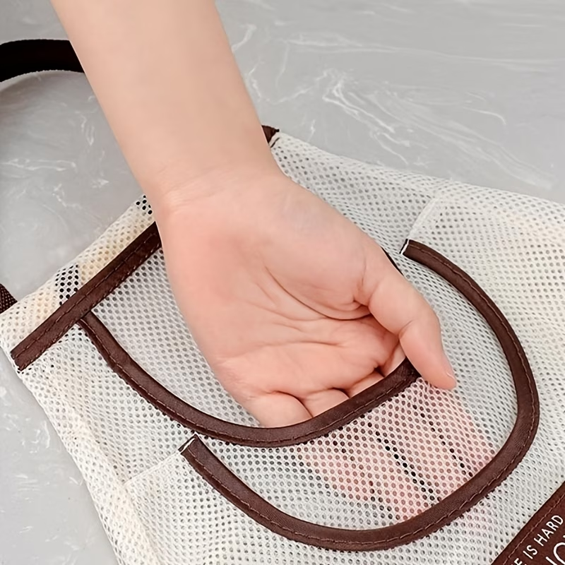 1 large multi-functional mesh storage bag