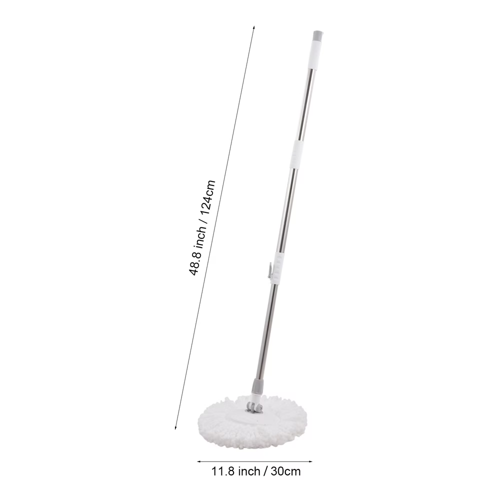 Foot-operated rotating mop and bucket set, 360° rotating floor cleaning system