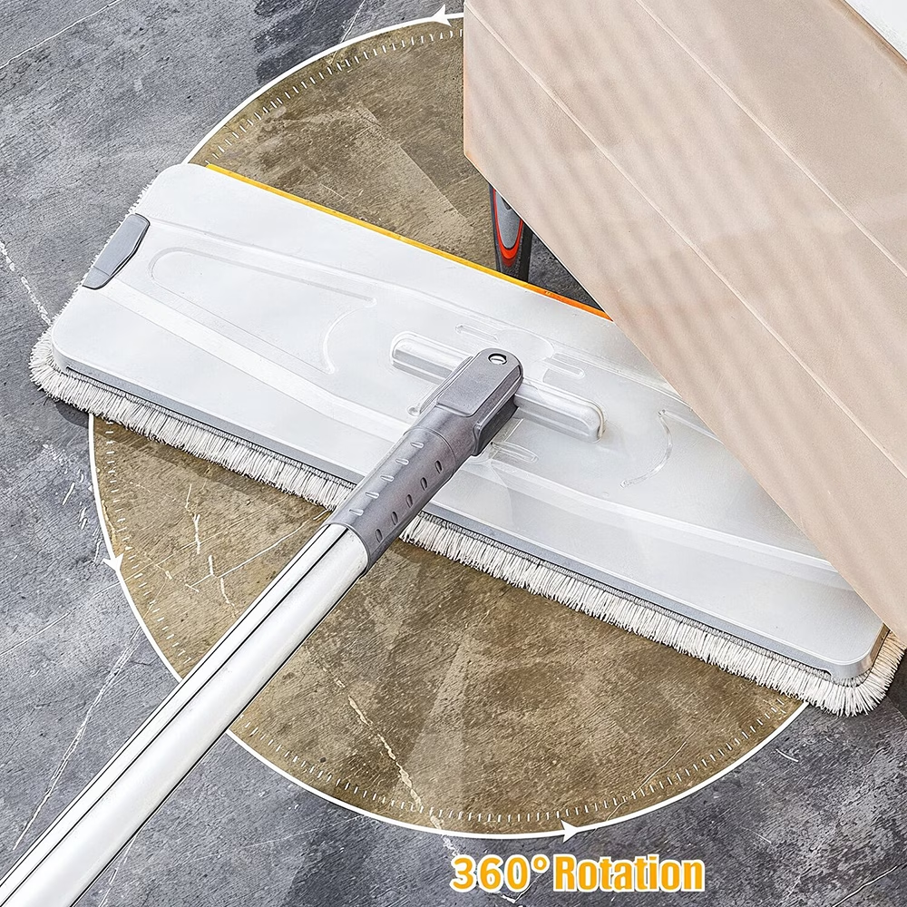 2-in-1 Hands-Free Flat Mop and Bucket Set - Wet and Dry Separation