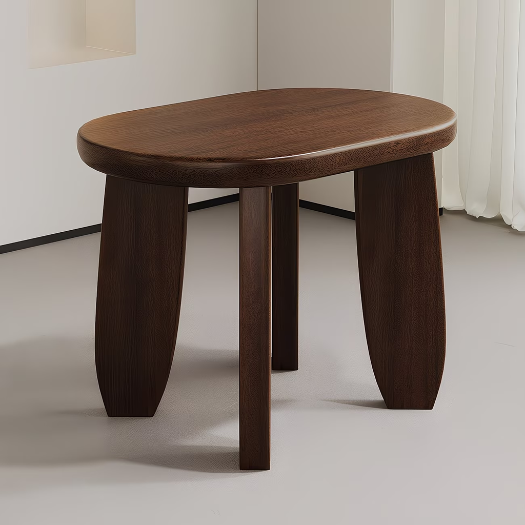 9.8-inch small solid wood footstool, footstool with a weight capacity of 300 kg.