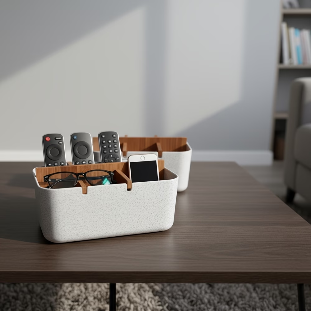 One deep carbonized storage box, suitable for offices, bedrooms, and studies.