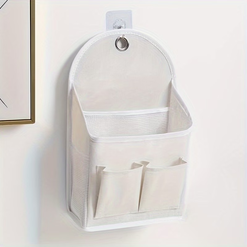 One side mesh pocket, double pocket storage bag, wall-mounted storage bag