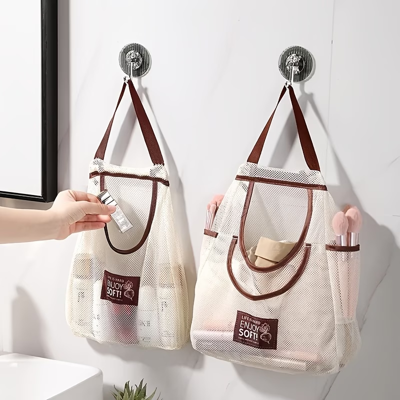 1 large multi-functional mesh storage bag