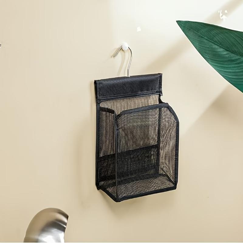 1 mesh shower storage hook, multi-functional hanging bathroom basket, easy to install
