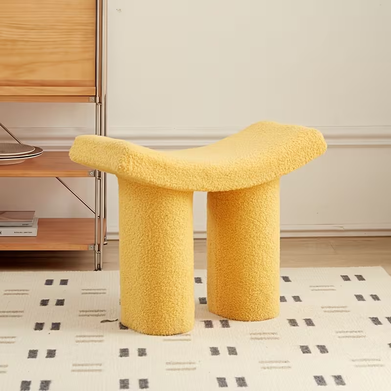 Nordic style plastic creative low stool for living room