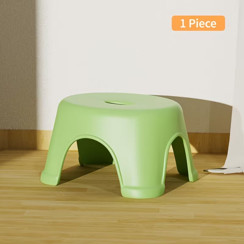 Thickened, stackable, sturdy and durable stylish non-slip footstool