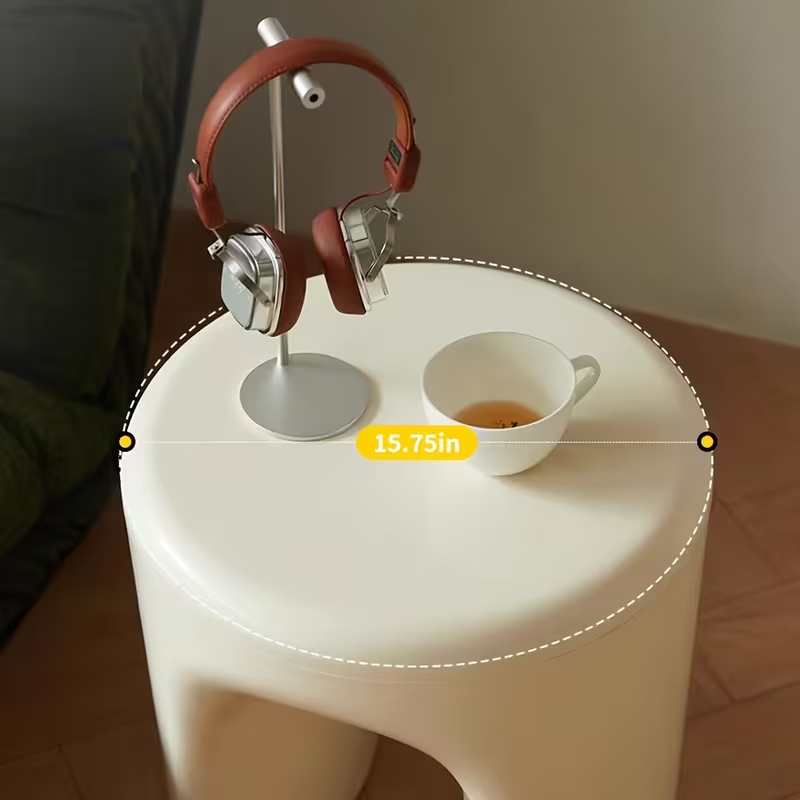 Classic Nordic style round shoe changing stool